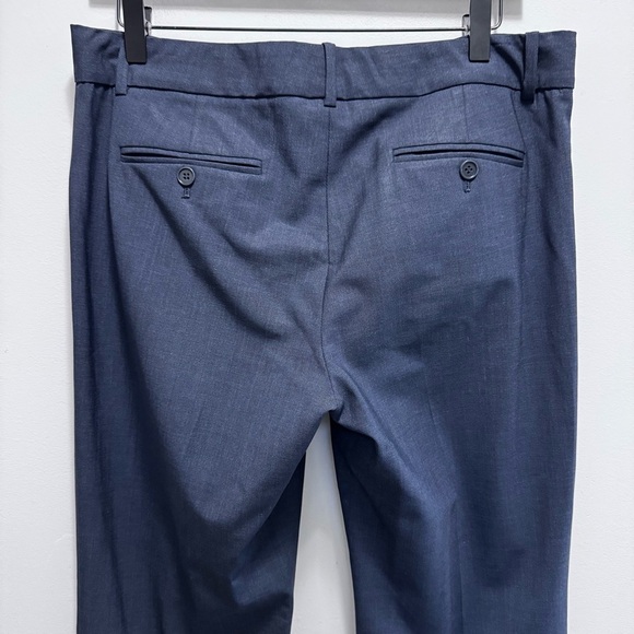 Theory Blue Wool Flare Trouser Pants Size 10 - Picture 6 of 13
